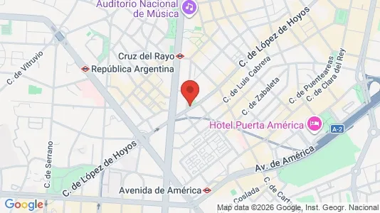 Apartments for rent i Madrid Chamartín - kort over placeringen