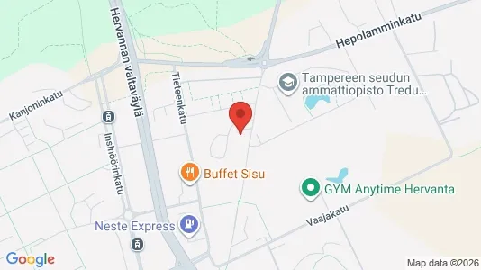 Apartments for rent i Tampere Kaakkoinen - kort over placeringen