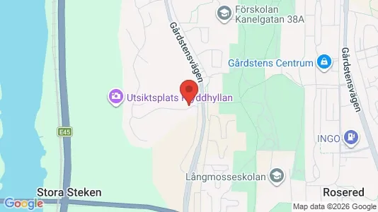 Apartments for rent i Angered - kort over placeringen
