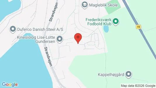 Apartments for rent i Frederiksværk - kort over placeringen