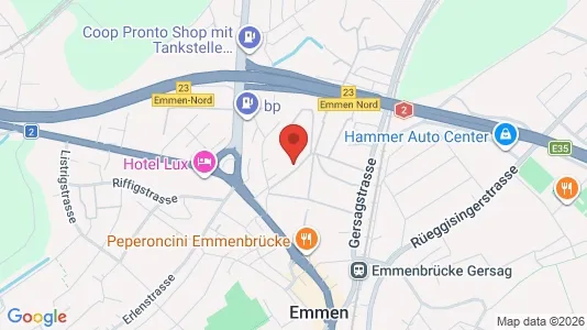 Apartments for rent i Hochdorf - kort over placeringen