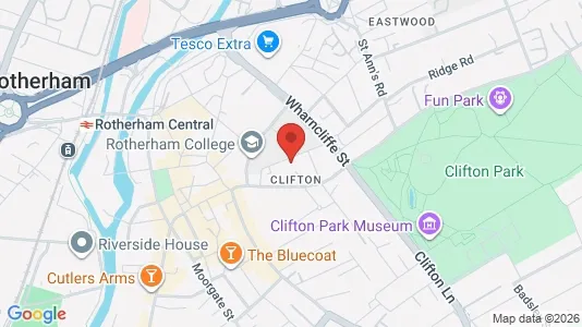 Apartments for rent i Rotherham - South Yorkshire - kort over placeringen