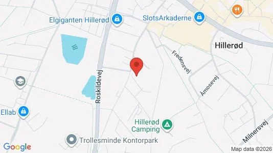 Apartments for rent i Hillerød - kort over placeringen