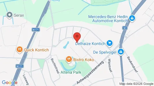 Apartments for rent i Kontich - kort over placeringen