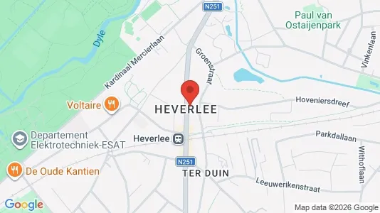 Apartments for rent i Leuven - kort over placeringen
