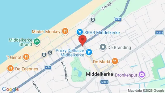 Apartments for rent in Middelkerke - Photo from Google Street View
