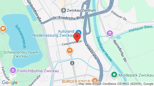 Apartments for rent i Zwickau - kort over placeringen
