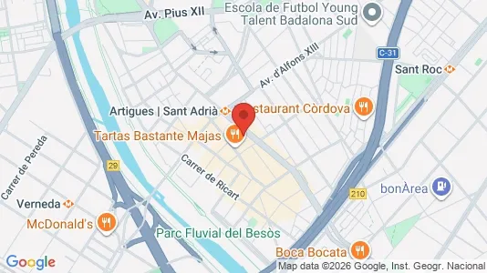 Apartments for rent i Badalona - kort over placeringen