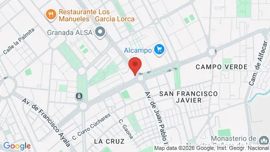 Rooms for rent i Granada - kort over placeringen