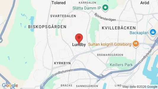 Houses for rent i Lundby - kort over placeringen
