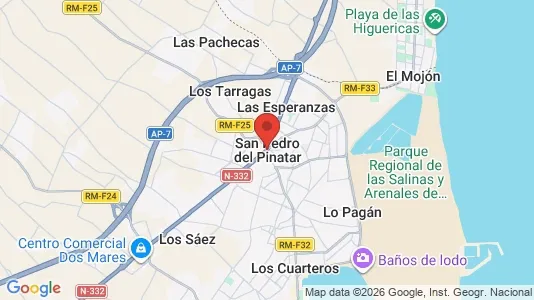 Houses for rent i San Pedro del Pinatar - kort over placeringen