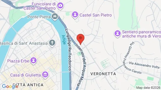 Rooms for rent i Verona - kort over placeringen
