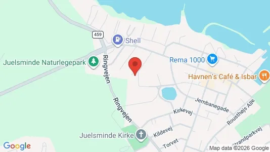 Apartments for rent i Juelsminde - kort over placeringen