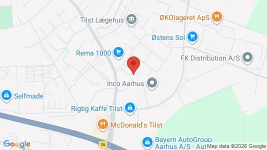 Apartments for rent i Tilst - kort over placeringen