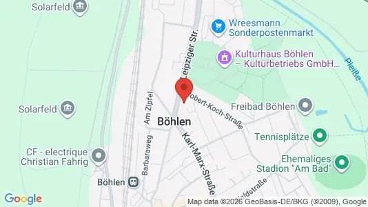 Apartments for rent i Leipzig - kort over placeringen