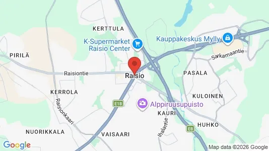 Apartments for rent in Raisio - Photo from Google Street View
