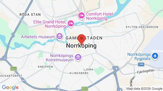 Apartments for rent i Norrköping - kort over placeringen