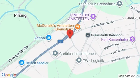 Apartments for rent i Amstetten - kort over placeringen