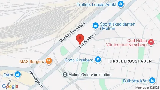Apartments for rent i Kirseberg - kort over placeringen