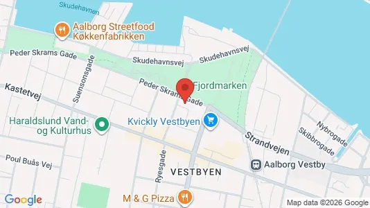 Apartments for rent i Aalborg Center - kort over placeringen