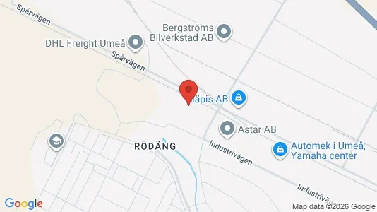 Apartments for rent i Umeå - kort over placeringen