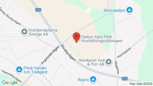 Apartments for rent i Piteå - kort over placeringen