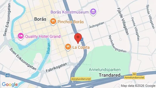 Apartments for rent i Borås - kort over placeringen