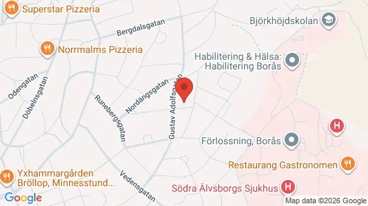 Apartments for rent i Borås - kort over placeringen