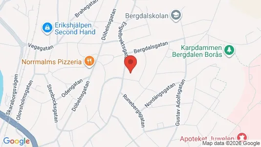Apartments for rent i Borås - kort over placeringen