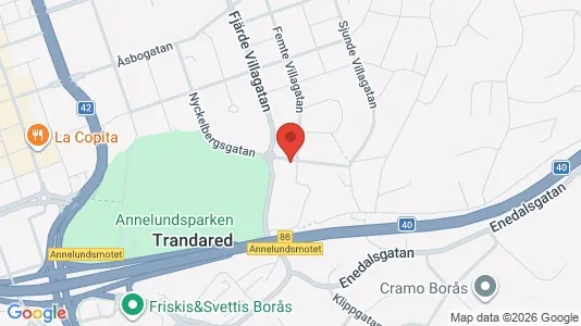 Apartments for rent i Borås - kort over placeringen