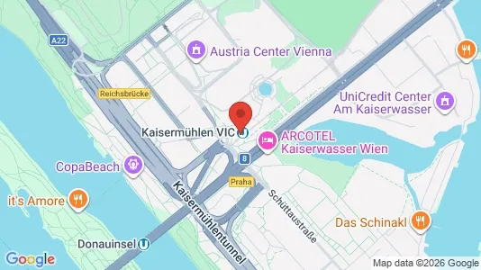Apartments for rent i Vienna Donaustadt - kort over placeringen