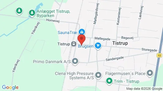 Apartments for rent i Tistrup - kort over placeringen
