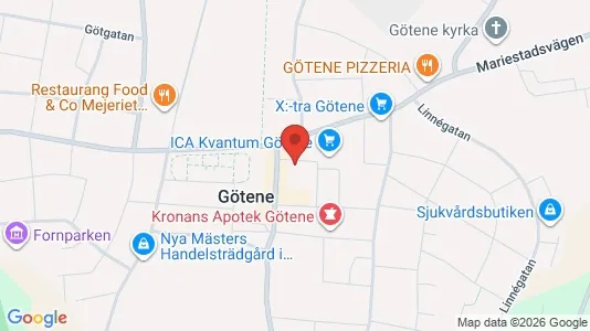 Apartments for rent i Götene - kort over placeringen