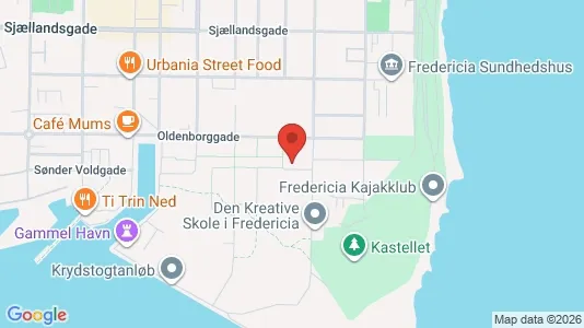 Apartments for rent i Fredericia - kort over placeringen