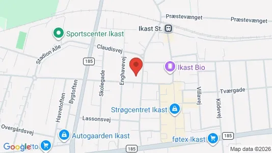 Apartments for rent i Ikast - kort over placeringen