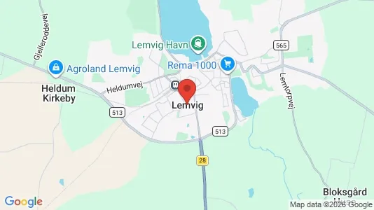 Apartments for rent i Lemvig - kort over placeringen
