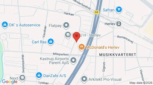 Apartments for rent i Herlev - kort over placeringen