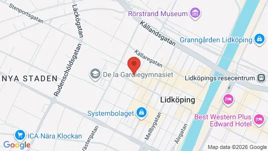 Apartments for rent i Lidköping - kort over placeringen