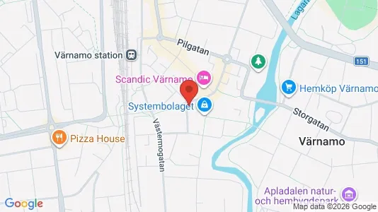 Apartments for rent i Värnamo - kort over placeringen