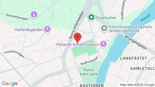 Apartments for rent i Halmstad - kort over placeringen