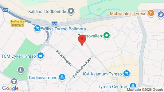 Apartments for rent i Tyresö - kort over placeringen