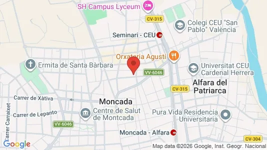 Rooms for rent i Moncada - kort over placeringen