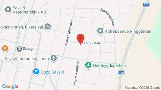 Apartments for rent i Sävsjö - kort over placeringen
