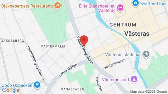 Apartments for rent i Västerås - kort over placeringen