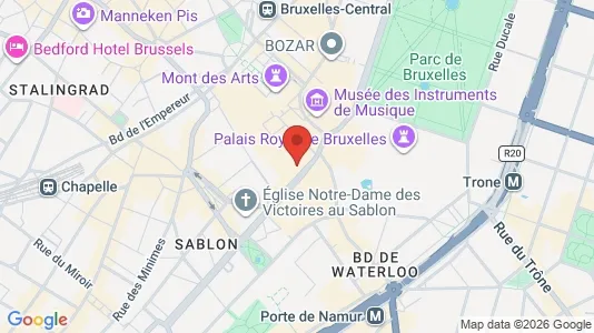 Apartments for rent i Stad Brussel - kort over placeringen