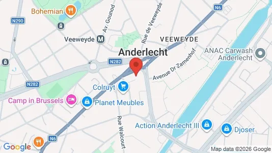 Apartments for rent i Brussels Anderlecht - kort over placeringen