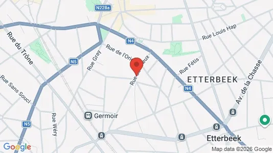 Apartments for rent in Brussels Etterbeek - Photo from Google Street View