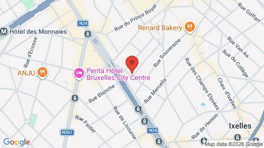 Apartments for rent in Brussels Elsene - Photo from Google Street View