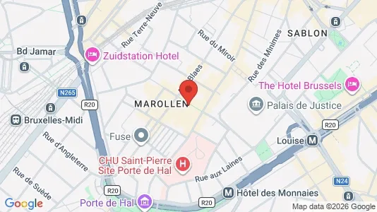 Apartments for rent i Stad Brussel - kort over placeringen