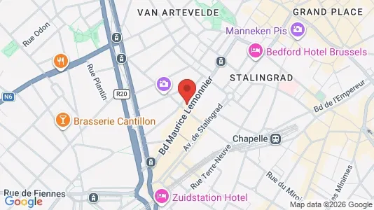 Apartments for rent i Stad Brussel - kort over placeringen